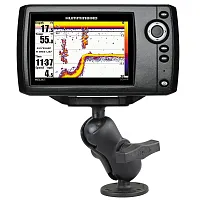 RAM-202-153-B-202U крепление RAM для Humminbird Helix 5 и др. муфта 90 мм площадка 38х76 мм шары 38