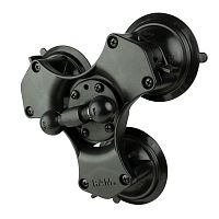 RAP-B-217-365-224-1U RAM Twist-Lock Тройная присоска с двойным шаровым основанием