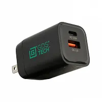 2-портовое настенное зарядное устройство GDS Type-C и Type-A, 33 Вт - PD3.0 и PPS (арт. 30164)