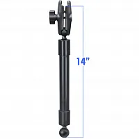 RAP-BB-230-14-201U 36 см (14") штанга RAM муфта 95 мм шары 25 мм (1"), высокопрочный композит