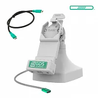 Док-станция GDS® Uni-Conn™ Tilt & Swivel с USB-C + Data - серая RAM-GDS-DOCK-D14-U1C-2A-GRY