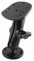 RAM-B-107-1U крепление RAM для Humminbird Piranha и др.муфта 95 мм круглая площадка, шары 25 мм (1")
