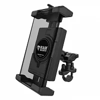 Крепление для телефона RAM® Quick-Grip™ Pro XL с основанием на руле U-образного болта — короткое RAM-B-149Z-A-PD7U