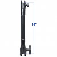 RAP-CB-201-14U 36 см (14") штанга RAM, полумуфты под шары 25 мм (1") и 38 мм (1,5"), высокопрочный композит