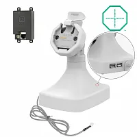 Док-станция GDS® Uni-Conn™ Powered Tilt & Swivel с PoE + Data - серая (RAM-GDS-DOCK-D14-U3E-2A-GRY)