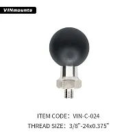 Кронштейн крепежный шар VINmounts 38 мм (1,5") со стойкой и резьбой 3/8"-24x0.375 (VIN-C-024)